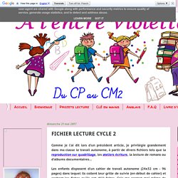 FICHIER LECTURE CYCLE 2