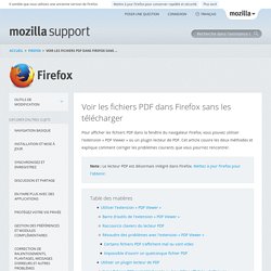 Voir les fichiers PDF dans Firefox sans les télécharger