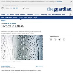 Fiction in a flash