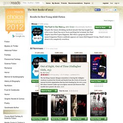 Best Young Adult Fiction 2012 — Goodreads Choice Awards