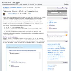 Fiddler and Windows 8 Metro-style applications - Fiddler Web Debugger