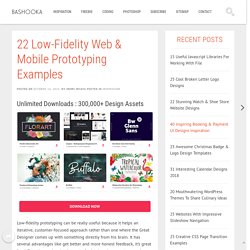 22 Low-Fidelity Web & Mobile Prototyping Examples