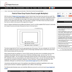 Field of View Crop Factor (Focal Length Multiplier)