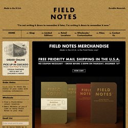 FIELD NOTES Shop