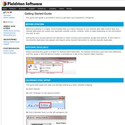 Fieldston Software - gSyncit