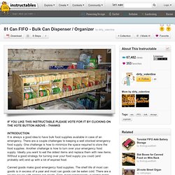 81 Can FIFO - Bulk Can Dispenser / Organizer