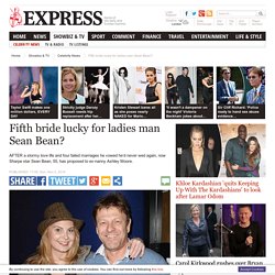 Will it be fifth bride lucky for ladies man Sean Bean?