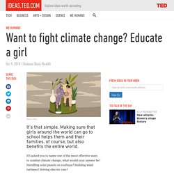 Want to fight climate change? Educate a girl
