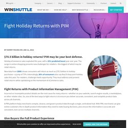 Fight Holiday Returns with PIM - EnterWorks