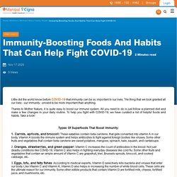 Fight COVID-19 with these Immunity-Boosting Foods & Habits