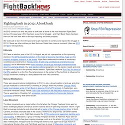 Fighting back in 2012: A look back