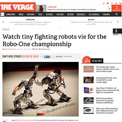 Watch tiny fighting robots vie for the Robo-One championship