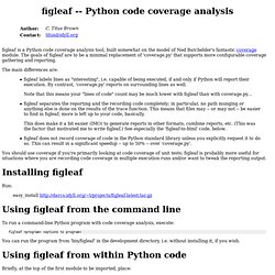 Python code coverage analysis