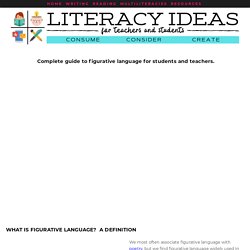 Figurative language for students and teachers — Literacy Ideas
