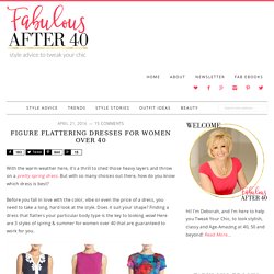 Figure Flattering Spring Dresses For Women Over 40