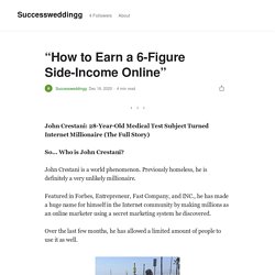 “How to Earn a 6-Figure Side-Income Online”
