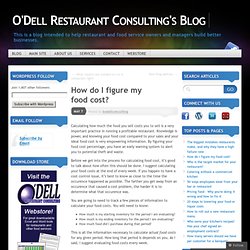 O'Dell Restaurant Consulting's Blog