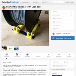 Filament spool roller with Lego base by jstck