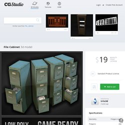 File Cabinet - 3d model - CGStudio