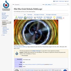 The Crab Nebula NASA.ogv - Wikipedia, the free encyclopedia