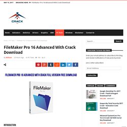 FileMaker Pro 16 Advanced With Crack Download