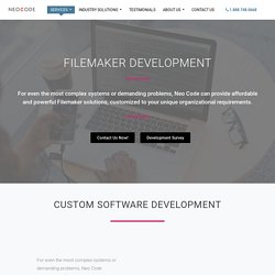 FileMaker Development Solutions For Small Business