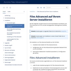 Files Advanced