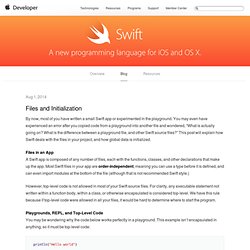 Files and Initialization - Swift Blog