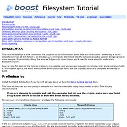 Filesystem Tutorial