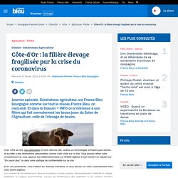 FRANCE BLEU 17/02/21 Côte-d'Or, la filière élevage fragilisée par la crise du coronavirus
