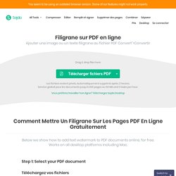 Filigrane sur PDF en ligne
