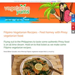 Filipino Vegetarian Recipes - Vegan Pancit Bihon Guisado