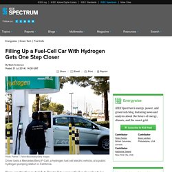 Filling Up a Fuel-Cell Car With Hydrogen Gets One Step Closer