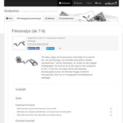 Filmanalys (åk 7-9)