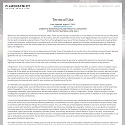 FilmDistrict Online Press Site