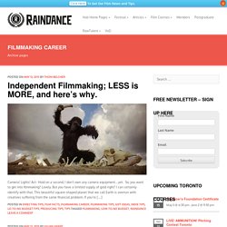 Filmmaking Career Archives - Raindance