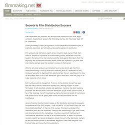 Secrets to Film Distribution Success