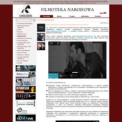 Filmoteka Narodowa - Serwis www - Aktualności