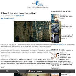 Films & Architecture: "Inception"