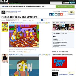 Films Spoofed by The Simpsons list