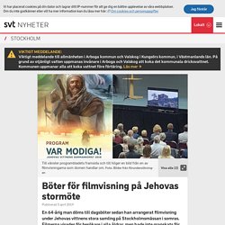 Böter för filmvisning på Jehovas stormöte