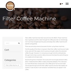 Filter Coffee Machine (Glass Bowl or Pump Pot