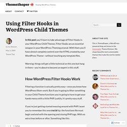 Using Filter Hooks in WordPress Child Themes – ThemeShaper