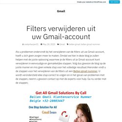 Filters verwijderen uit uw Gmail-account – Gmail
