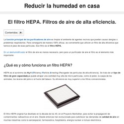 ▷ Filtro hepa - Filtros de alta eficiencia ¿Cómo funciona? ✓