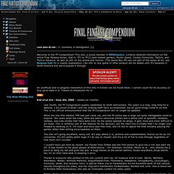 Final Fantasy Compendium