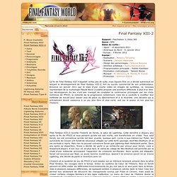 Final Fantasy XIII-2 World