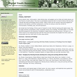 DIGITAL YOUTH RESEARCH