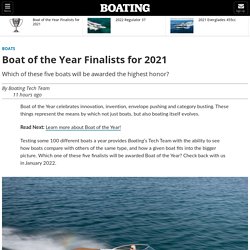 Boat of the Year Finalists for 2021