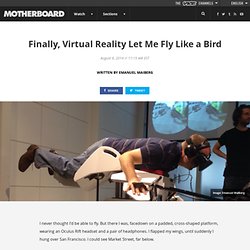 Finally, Virtual Reality Let Me Fly Like a Bird